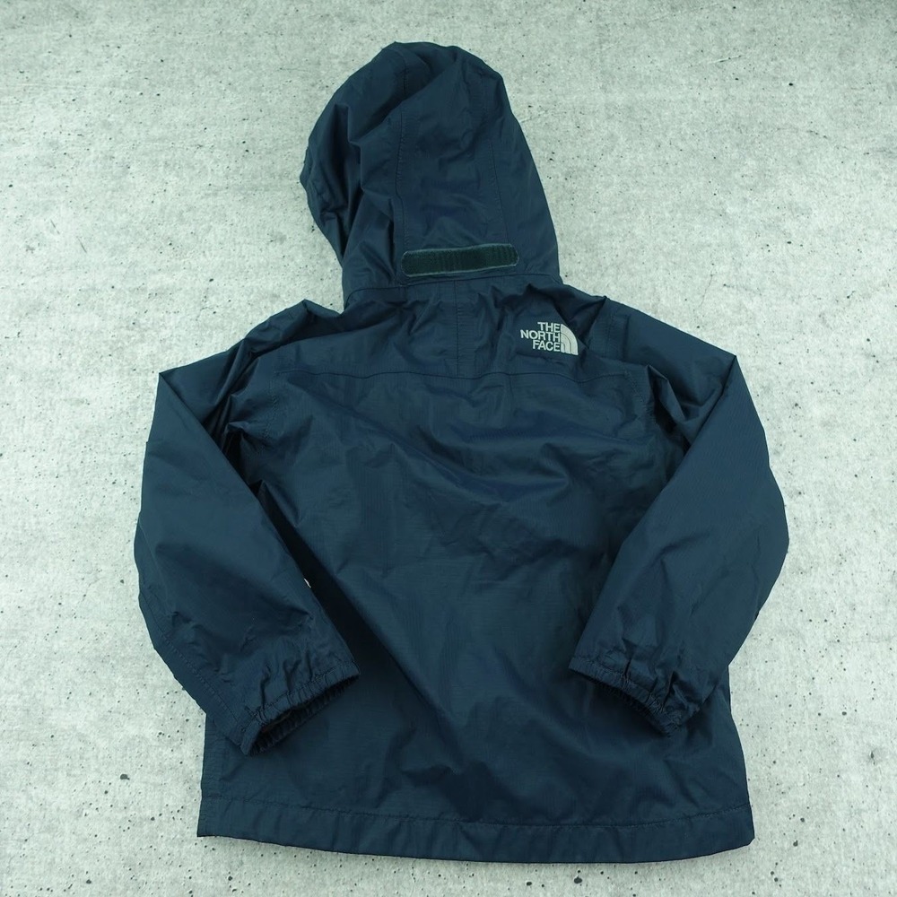 The North Face Boys XXS 5 HyVent Rain Jacket Navy Blue Hooded Windbreaker AQFY - Picture 4 of 14